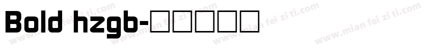Bold hzgb字体转换